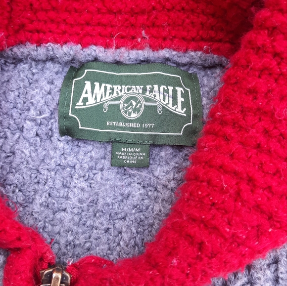 Knit Varsity Bomber Style Sweater - Picture 2 of 3